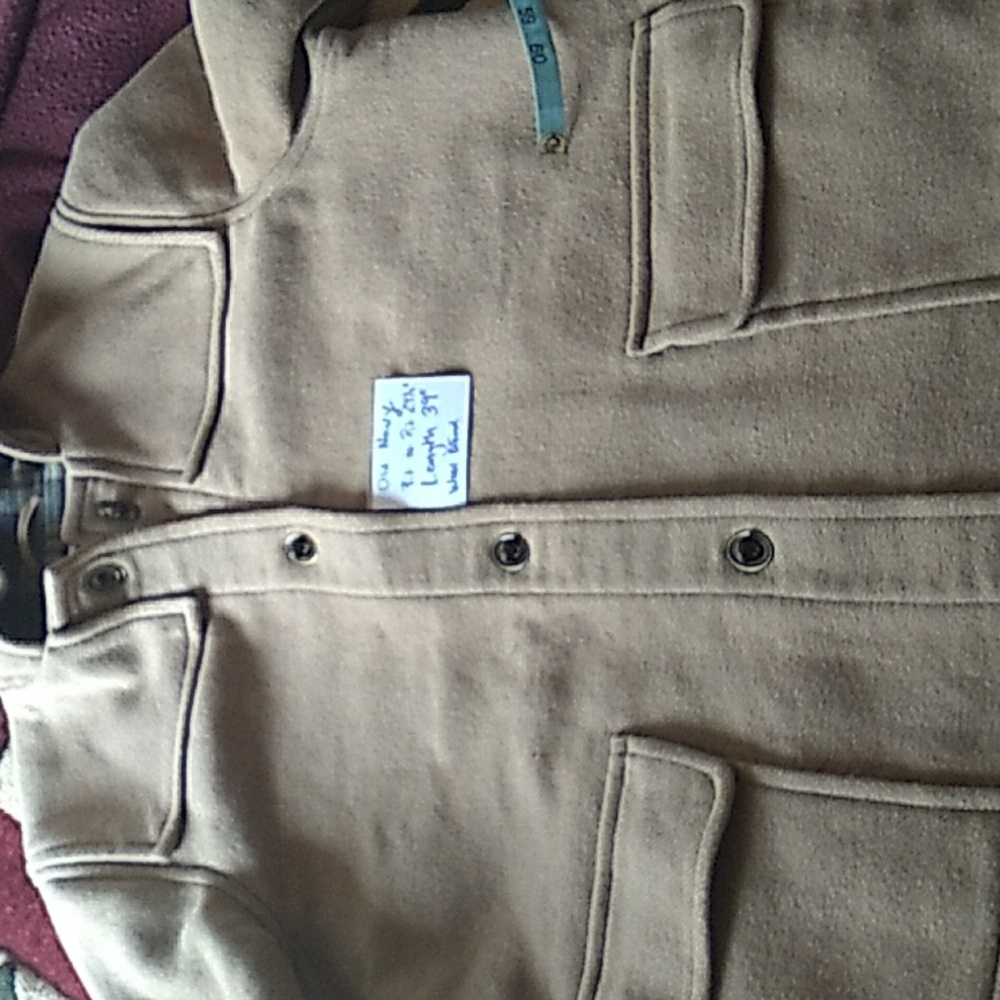 ⚓ Pea Coat Old Navy EUC Camel BRASS TOGGLES XL